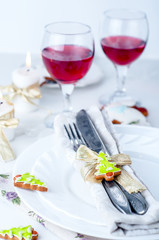 Christmas place setting 