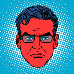 Retro devil Emoji emotion face man