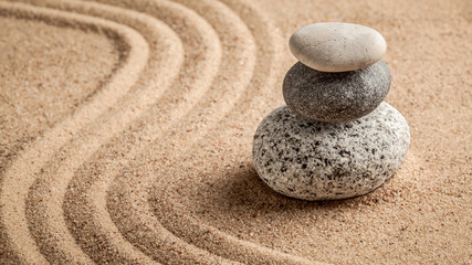 Japanese Zen stone garden