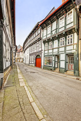 Fototapeta na wymiar Historic houses at Goslar
