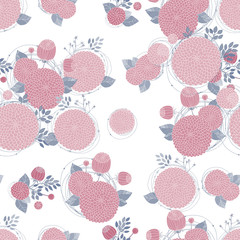 Seamless texture with asters