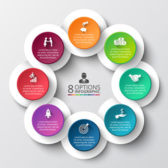 Vector infographic design template.