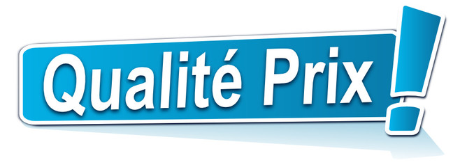 qualité prix sur étiquette bleue