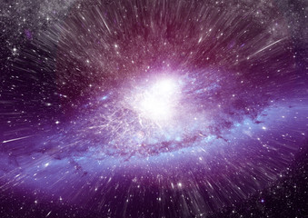 galaxy in a free space