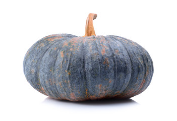 Green pumpkin isolated on the white background