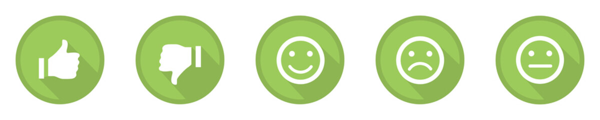 green business feedback top icons