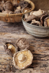 Dried shiitake mushroom