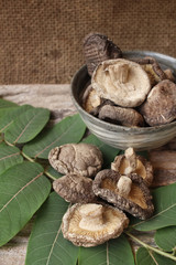 Dried shiitake mushroom