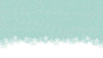 Fototapeta premium cyan snowflake background