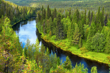 Oulanka river in late summer.