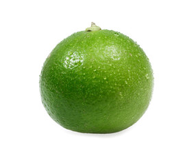closeup  green fresh Lime