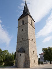 Fototapeta na wymiar Petri-Turm in Nordhausen auf dem Petersberg