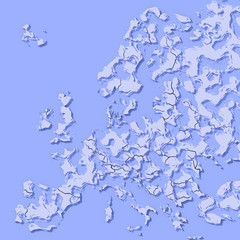 Mappa Europa 3D texture