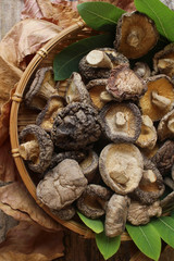 Dried shiitake mushroom