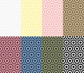 Geometric seamless flora pattern