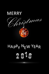 Merry christmas & happy new year card