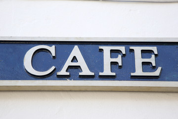 Obraz premium Cafe Sign