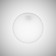 3D sphere of particles