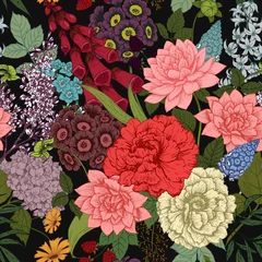 Outdoor kussens Vector floral pattern © zenina