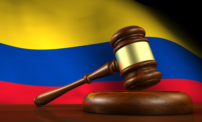 Colombia Law Legal System Concept