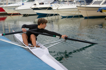 Child to rowing course © Gianni Caito