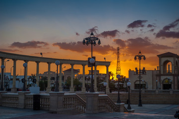 Fototapeta na wymiar egypt sunset