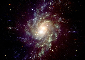 Fototapeta premium galaxy in a free space