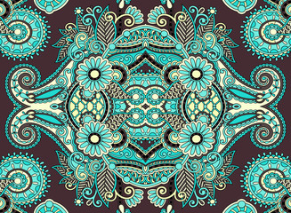 ethnic horizontal  authentic decorative paisley pattern  for you