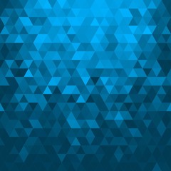 Blue Triangles Seamless Pattern