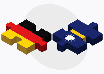 Germany and Nauru Flags