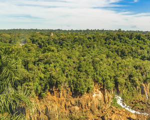 Aerial View of Iguazu Waterfalls