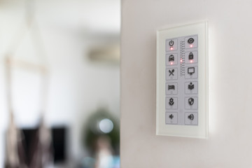 Wall touch panel to control intelligent house devices