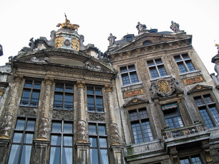 Fototapeta premium Bruxelles, façades baroques de la Grand-Place, Belgique