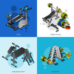 Fitness Equipment Image Set