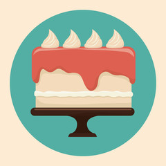 Happy birthday cake dessert