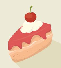 Happy birthday cake dessert