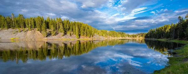 Keuken spatwand met foto Weerspiegeling in Yellowstone National Park © forcdan