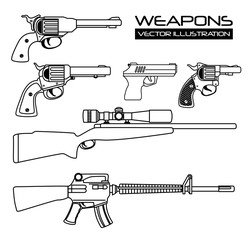 Guns and weapons