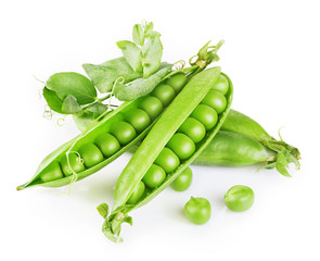 Fresh green peas