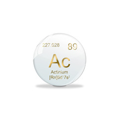 Periodensystem Kugel - 89 Actinium