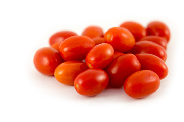 tomatoes Grape cherry isolated on white background