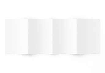 Din A5 gefalten Broschüre weiß Vorlage