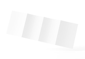 Din A5 gefalten Broschüre weiß Vorlage