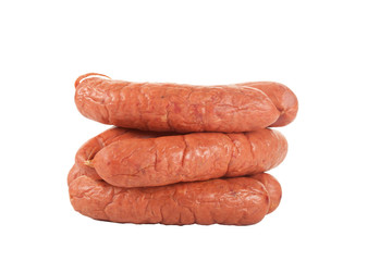 sausages isolated on white background