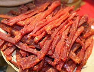 flesh spicy called coppiette typical culinary specialties of Laz