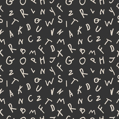 Modern seamless pattern letters