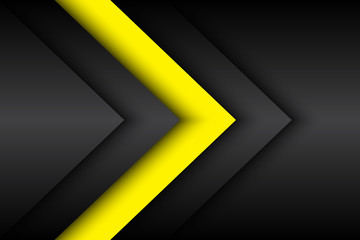 Black and yellow abstract background, vector illustration