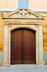 t&uuml;r eines hauses in malgrat de mar in spanien