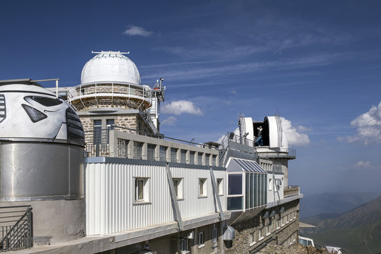 pic du midi mountain peak observatory, pyrenees france