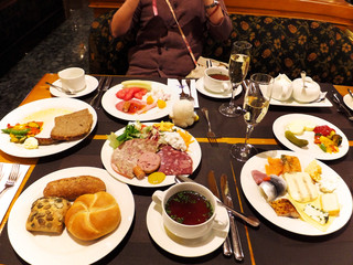 ニュルンベルクのホテル朝食ブッフェ